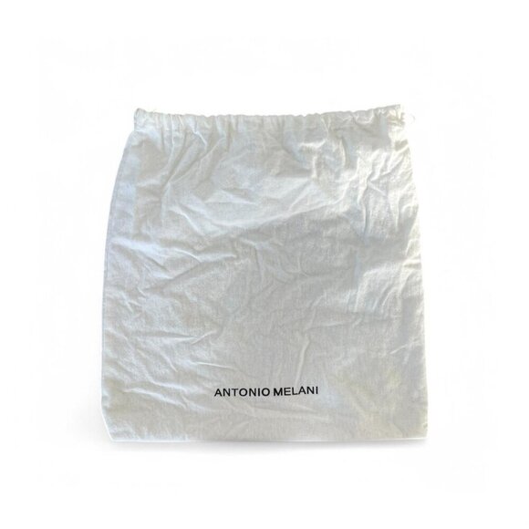 Y2K Antonio Melani Taupe Leather Hobo Shoulder Bag Bow Detail - Picture 8 of 8